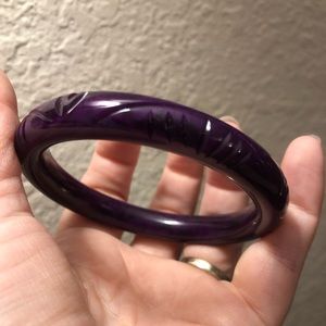 Splendette maiden narrow deep purple bangle
